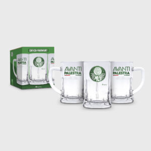 Caneca Vidro Palmeiras Ref 18829