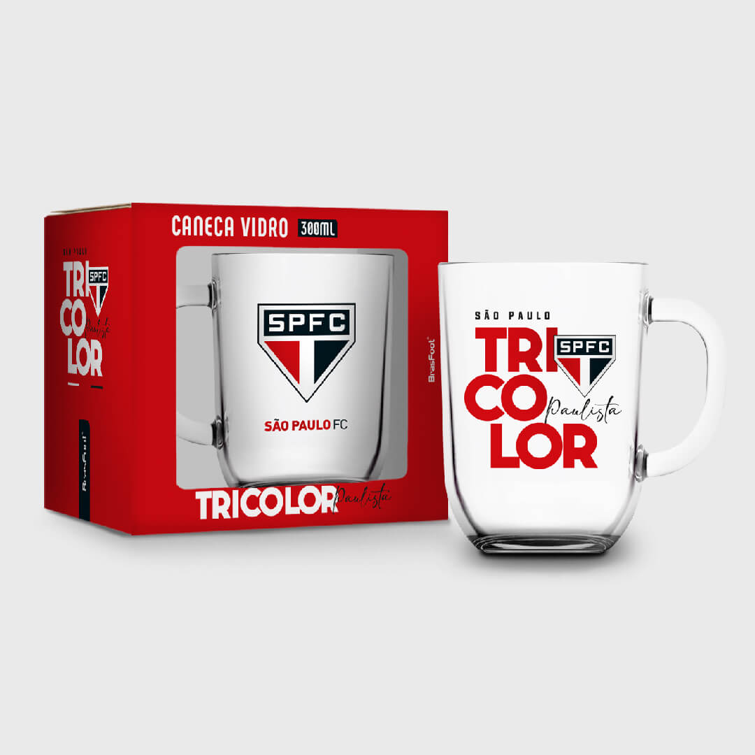 Caneca Vidro São Paulo Ref 10672