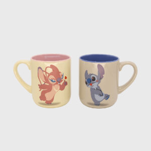 Caneca Mery com 2 und Stitch e Angel Nmorados Ref 13286